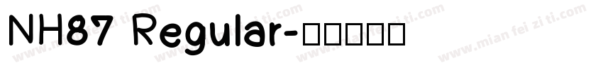 NH87 Regular字体转换